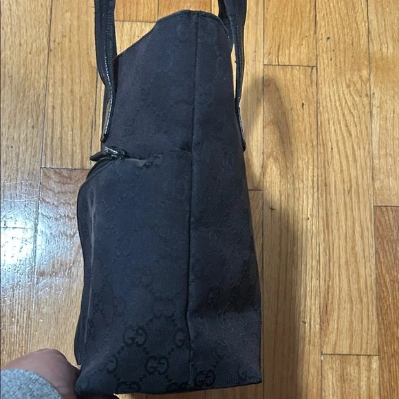 Gucci Black Monogram Tote Bag - Picture 6 of 8